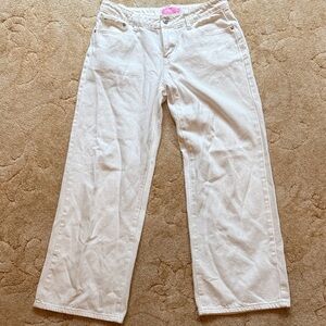 Edikted Women's White Wide Leg Jeans